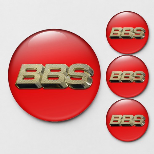 Bbs nabendeckel aufkleber - nabendeckel, 3d