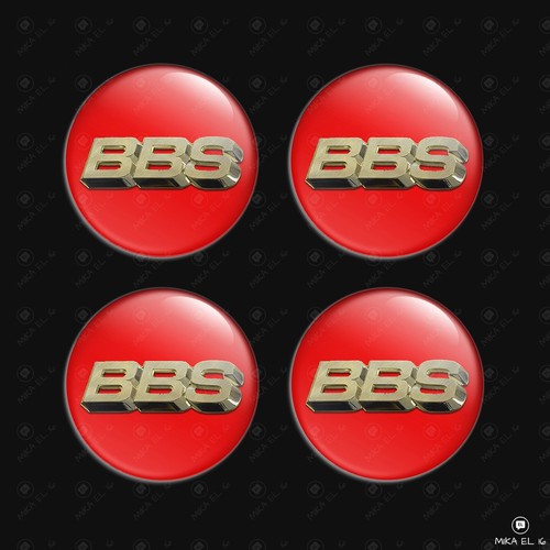 Bbs radnabenkappen aufkleber - bbs,
