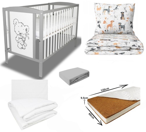 Babybett gitterbett grau - babybett,